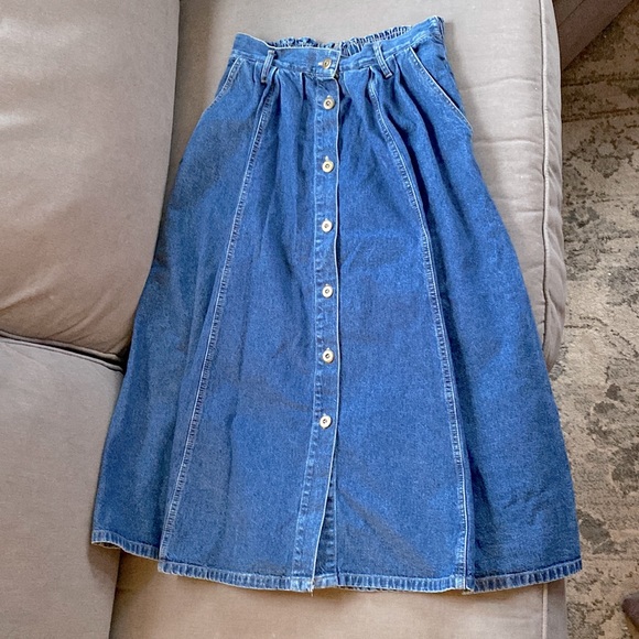 Classic Elements Dresses & Skirts - Vintage Classic Elements Denim Skirt